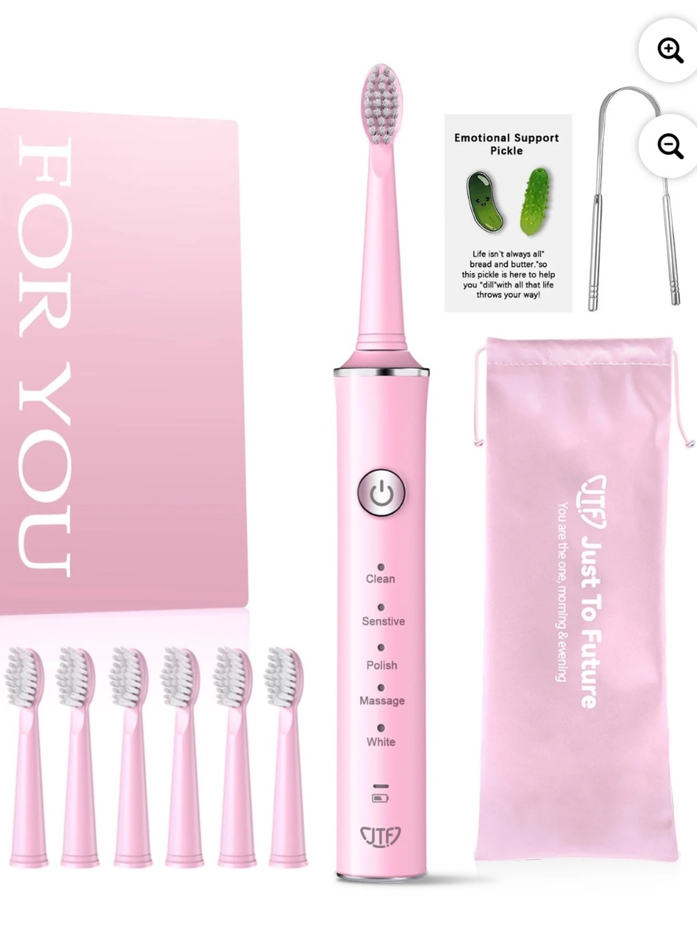 JTF Sonic Electric Toothbrush with DuPont Bristles, NIB